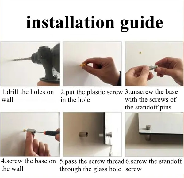 How to install steel standoff screws advertising pins (1)